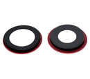 Lente de cámara trasera roja con soporte y bisel para iPhone 12/12 Mini (10 pack) repuesto.
