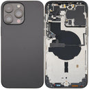 Tapa trasera usada iPhone 14 Pro Max A2651 Space Black, carcasa de repuesto para reparación.