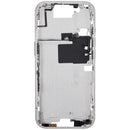 Chasis blanco titanio para iPhone 16 Pro (A3292, A3293) con botones de encendido y volumen, repuesto de reparación.