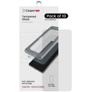 Pack de 10 protectores de pantalla Casper Snap de cristal templado transparente para Samsung Galaxy S25 Edge.