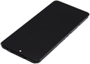 Pantalla refurbished Realme 12 5G, display LCD con marco negro, lista para reparación de pantalla rota.