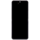 Pantalla OLED interna refurbished plateada con marco para Samsung Galaxy Z Flip 7 FE 5G (F761).