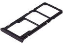 Puerto de tarjeta SIM dual para Xiaomi Redmi Note 12S en color Onyx Black, pieza de repuesto.