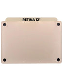 Tapa inferior MacBook Retina 12 (A1534 / Early 2015) en color dorado disponible para reparaciones en Quetzaltenango.