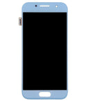 Pantalla original Samsung Galaxy A3 (A320/2017) azul, repuesto para reparación de display LCD.