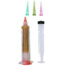 Jeringa Amtech RMA-223-LF de 10cc con flux de soldadura tacky paste no-clean para reparación electrónica.