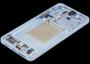 Pantalla OLED refurbished Sky Blue para Samsung Galaxy S26 5G, con marco, ideal para reparación de display.