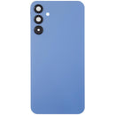 Tapa trasera azul Optimistic para Samsung Galaxy A15 5G con lente de cámara, repuesto sin logo.