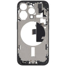 Encuentra la carcasa media con puerto de carga flex y piezas pequeñas para iPhone 15 Pro en Xela.