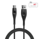 MYBAT PRO CABLE DE CARGA USB A MICRO USB 6 PIES NEGRO