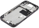 Chasis medio negro titanio para iPhone 16 Pro, con botones de encendido y volumen. Repuesto de alta calidad.