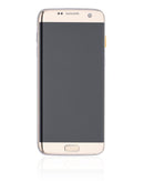 Pantalla OLED para Samsung Galaxy S7 Edge con marco (Oro Platino)
