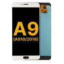 Pantalla refurbished Samsung Galaxy A9 (A910 / 2016) blanca, display LCD de repuesto para reparación.