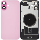 Encuentra en Xela tapas traseras de acero con imán MagSafe para iPhone 16 Plus en color rosa sin logo preinstaladas.