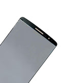 Pantalla LCD y digitalizador refurbished negro para LG G3, repuesto ideal para reparación de display roto.