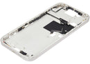 Chasis blanco titanio para iPhone 16 Pro Max US, con botones de volumen y encendido. Repuesto de alta calidad.