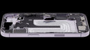 Tapa trasera lavanda OEM para iPhone 17, con puerto de carga y piezas pequeñas, usada, Grado A.