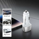 Cargador de auto USB-A de 38W con cable USB C-C de 3 pies en color negro, ideal para cargar tus dispositivos en Quetzaltenango.