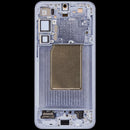 Pantalla OLED con marco para Samsung Galaxy S25 Plus 5G en color Icy Blue, ideal para reparación de pantalla rota.
