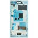 Pantalla original azul Sony Xperia X Compact F5321 con frame para reemplazo de display LCD.