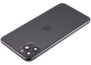 Carcasa trasera Space Gray usada Apple iPhone 11 Pro Max A2161, A2218, A2220 con puerto de carga flex.