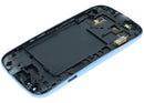 Pantalla LCD de repuesto azul para Samsung Galaxy S3 (i9300), ideal para cambio de display o reparación de pantalla rota.