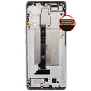 Pantalla LCD display refurbished para Xiaomi Redmi Turbo 3 / Poco F6, color titanio, lista para cambio y reparación.