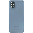 Tapa trasera Service Pack negra para Samsung Galaxy M51 (M515) con lente de cámara incorporada.