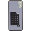 Repuesto de tapa trasera verde para Samsung Galaxy A05 4G (A055) con lente de cámara incorporada.