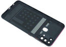 Tapa trasera original roja para Samsung Galaxy M31 (M315) con lente de cámara, repuesto de calidad.