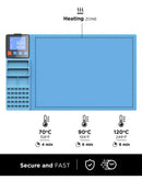 El tapete de calor CPB 320 es ideal para reparaciones de componentes electrónicos en Xela Quetzaltenango.