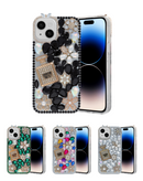 Protege tu iPhone 13/14 con una funda de silicona dura con diseño Crystal Flower en Xela Quetzaltenango.