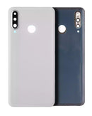 Tapa trasera Pearl White de cristal para Huawei P30 Lite/Nova 4E, con lente de cámara. Repuesto MAR-L23.