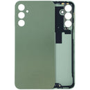 Tapa trasera verde Samsung Galaxy A14 (A145) original, sin lente de cámara, para reparación.