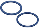 Dos anillos bezel protectores azules para cámara trasera de iPhone 12 o 12 mini.