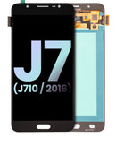 Pantalla original Samsung Galaxy J7 2016 (SM-J710F) Service Pack negra, display LCD y táctil para reparación.