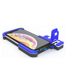 Probador de digitalizador y pantalla para iPhone X/XS (modelos A1865, A1901, A1902, A1903) en reparación.