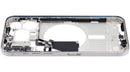 Chasis medio de iPhone 15 Pro Max A3106/A3108 blanco titanio con piezas pequeñas para reparación.