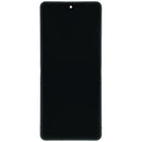 Pantalla OLED interna refurbished con marco blanco para Samsung Galaxy Z Flip 7 5G, repuesto para reparación.