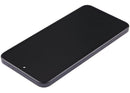 Pantalla Samsung Galaxy A37 5G (A376) con marco, color Awesome Charcoal, ideal para reparación de display.