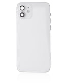 Tapa trasera con componentes pequeños pre-instalados para iPhone 12 (Versión Internacional) (Usado OEM: Grado A) (Blanco)