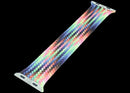Correa Apple Watch Braided Solo Loop Pride Edition original, trenzada multicolor, talla M, compatible con 44mm, 45mm, 46mm, 49mm.