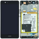 Pantalla original Huawei P9 Lite (VNS-L21) negra, display LCD para reparación de móvil.