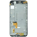 Pantalla LCD negra con marco para Huawei Ascend G7, ideal para cambio de display y reparación de pantalla rota.