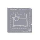 Plantilla Qianli Bumblebee QS106 para reballing de capa intermedia en Huawei P40 Pro+, herramienta de reparación de BGA.