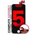 Encuentra la pantalla LCD de iPhone 5 con cámara frontal, sensor de proximidad y altavoz de calidad Plus en color negro en Quetzaltenango.