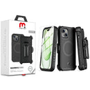 MYBAT MAVERICK ANTIMICROBIAL CON HOLSTER IPHONE 15 PLUS NEGRO