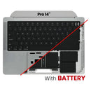 Compra la tapa superior con batería y teclado para tu MacBook Pro 14 en Xela Quetzaltenango.