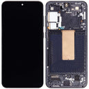 Pantalla OLED 120Hz para Samsung Galaxy S23 Plus Phantom Black con marco, repuesto para reparación.