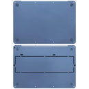 Tapa inferior original Apple MacBook Neo Indigo A3404, chasis de repuesto en color azul oscuro.